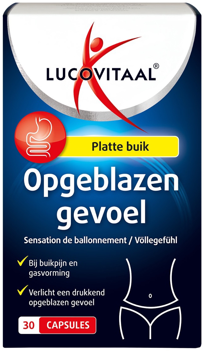 Lucovitaal Opgeblazen Gevoel 30 capsules