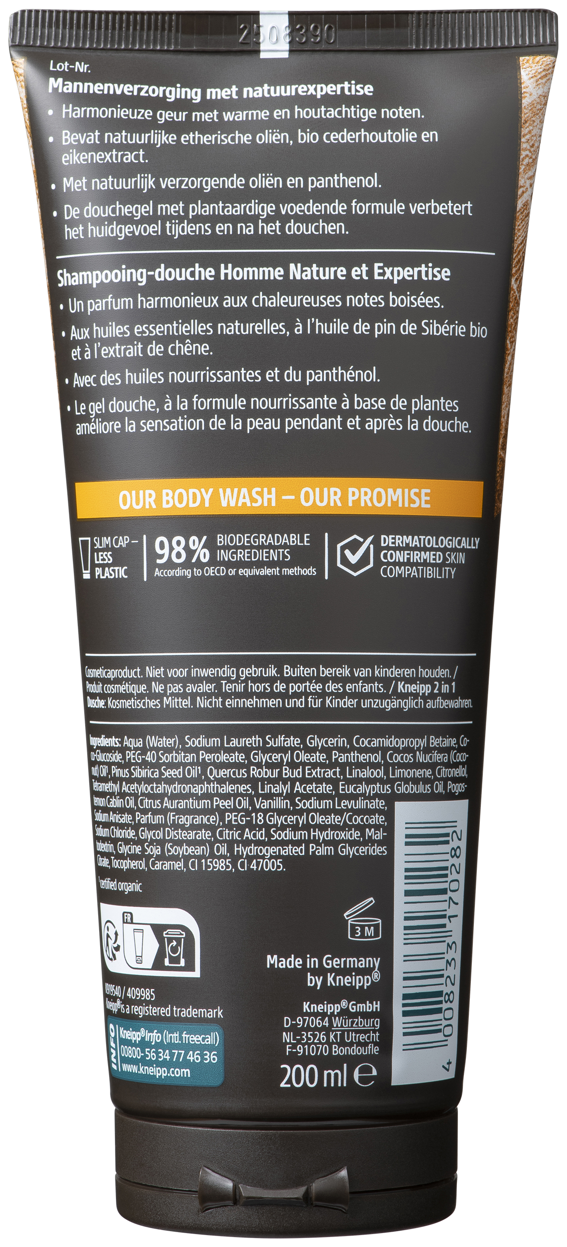 Kneipp Men 2-in-1 Douche Warm Woords 200 ML