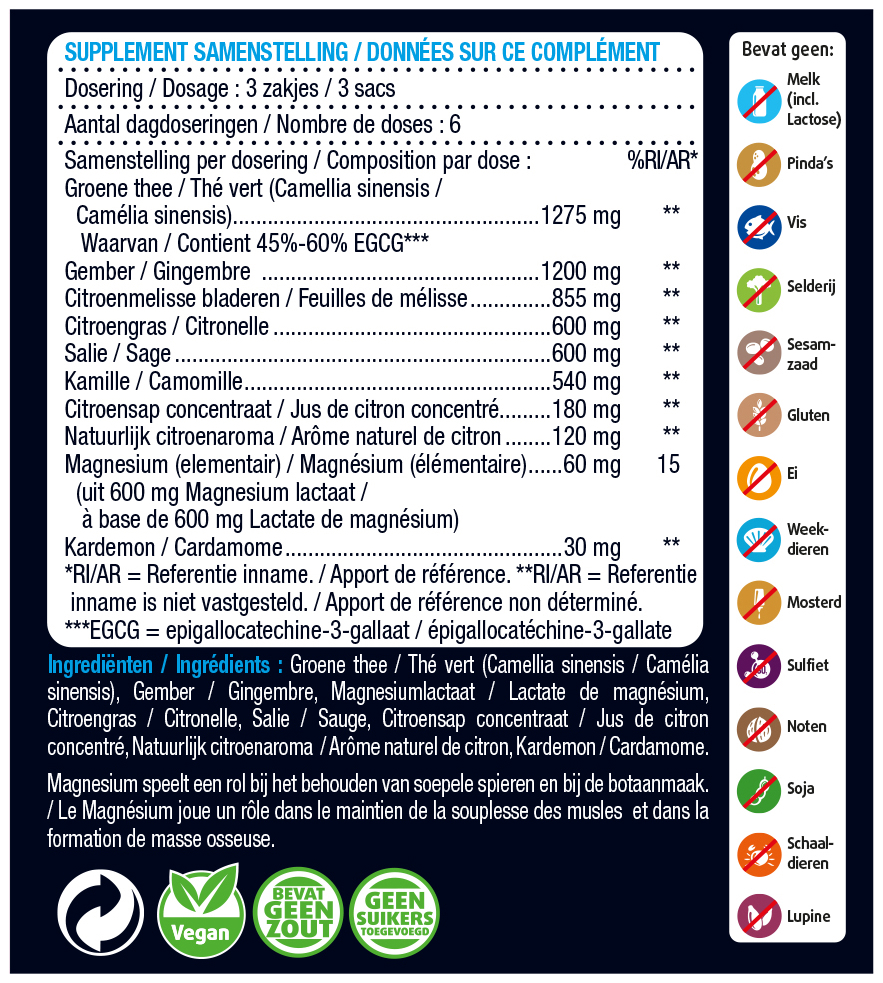 Lucovitaal Magnesiumthee 20 zakjes