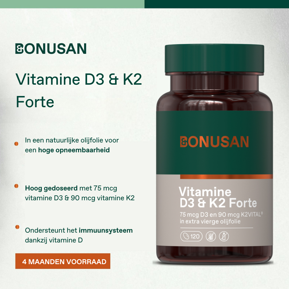 Bonusan Vitamine D3 & K2 120 Softgels