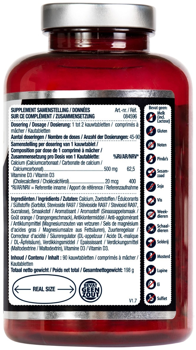 Lucovitaal Calcium & D3 800IE Kauwtabletten 90 stuks
