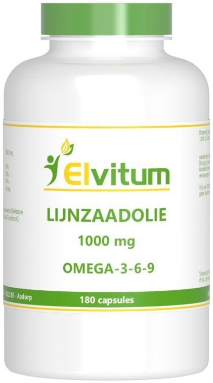 Elvitum Lijnzaadolie omega 3 6 9 180ca