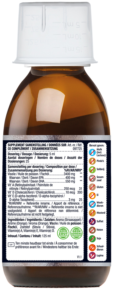 Lucovitaal Super Omega-3 Vloeibaar 125 ML