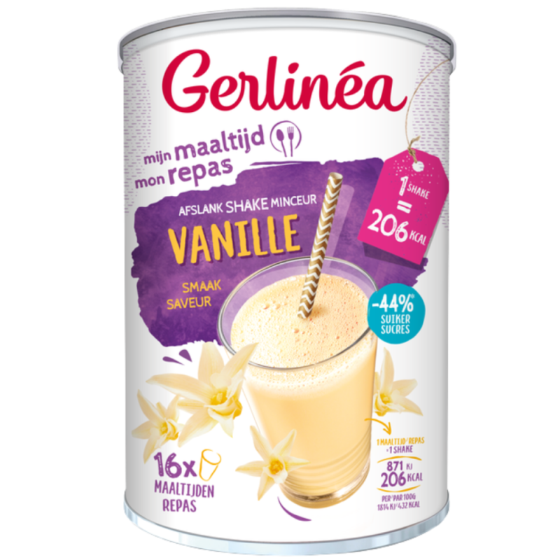 Gerlinea Maaltijd Afslankshake Vanille 436 Gram