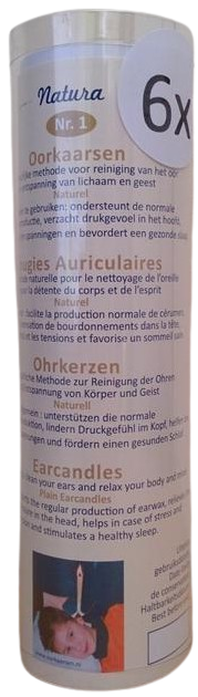 Oorkaarsen Nr 1 Naturel 6 kaarsen