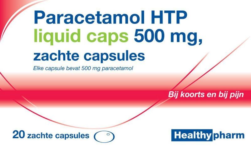 Paracetamol 500 mg Liquid 20 Capsules