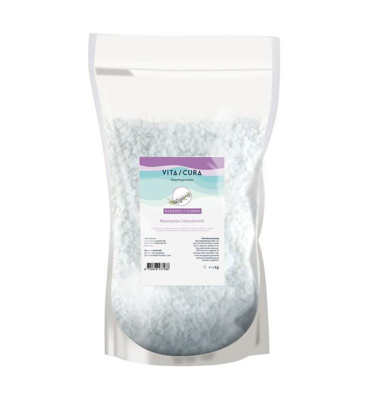 Vita Cura Magnesium zout flakes rozemarijn 1000g