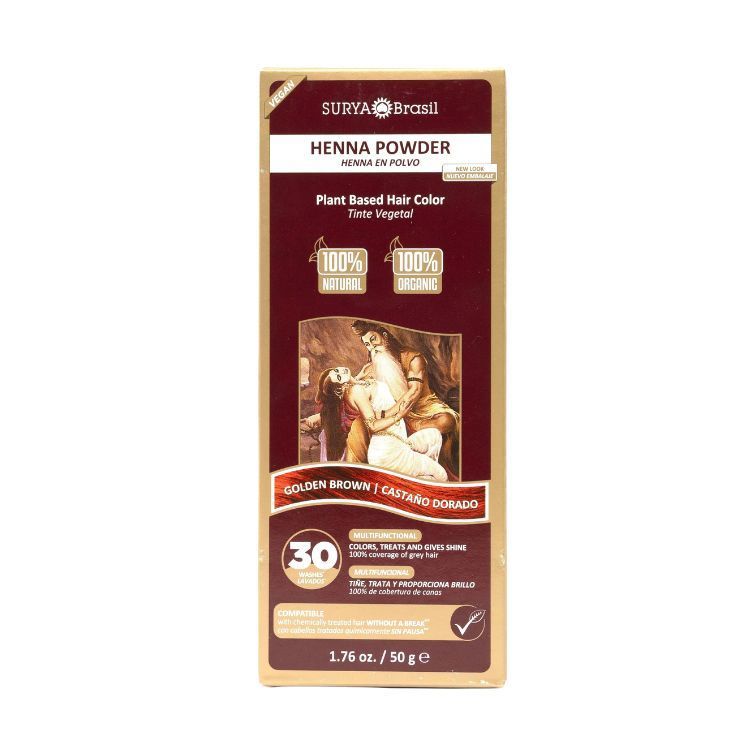 Henna Haarverf Poeder Goud Bruin 50 Gram