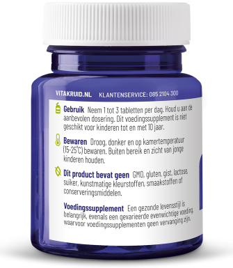 Vitakruid Vitamine D3 25 Mcg & K2 40 Mcg 90 tabletten
