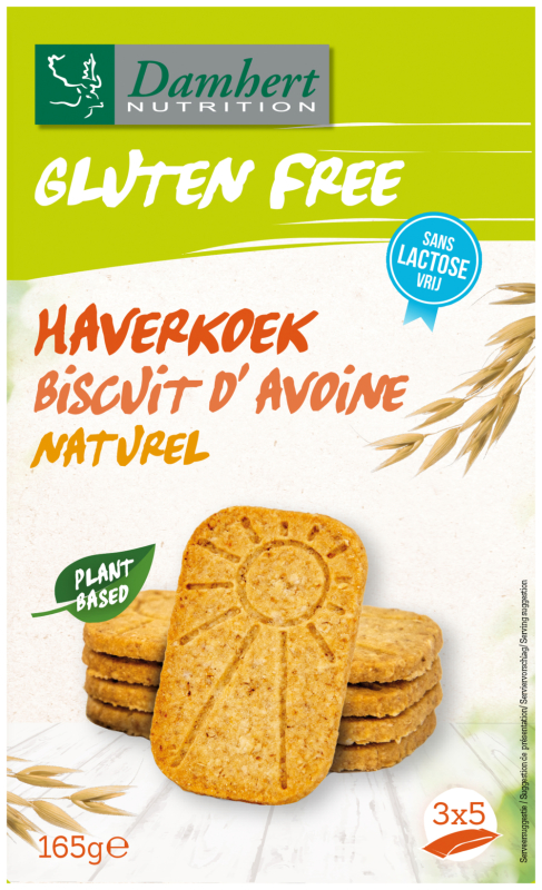 Haverkoekjes Naturel Glutenvrij 165 Gram
