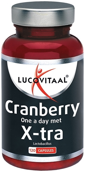 Lucovitaal Cranberry met X-tra Lactobacillus 120 capsules