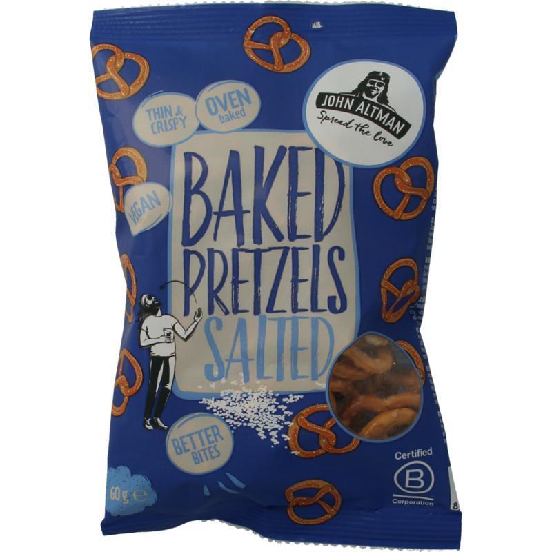 Baked pretzels sea salt mini 60g