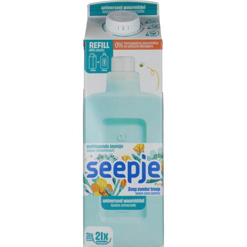 Seepje Wasmiddel Universeel Refill Pak 945 ml