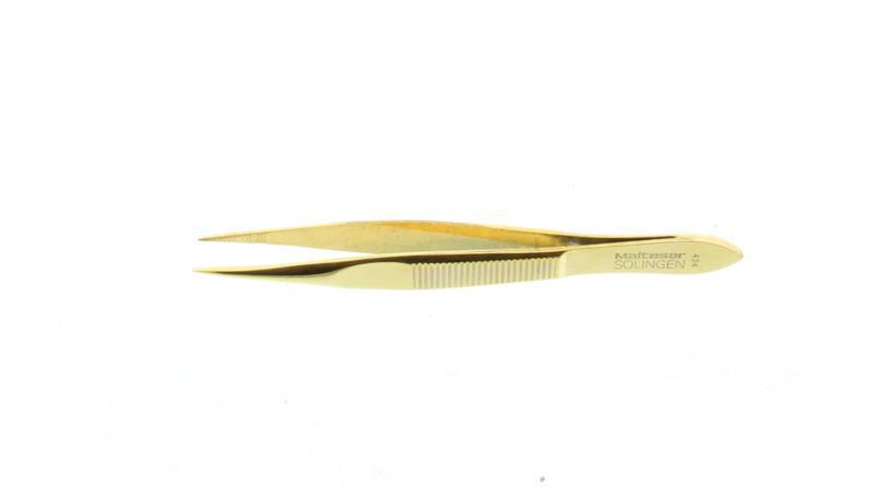 Pincet 8 CM Goud Spits 424-G 1 Stuk