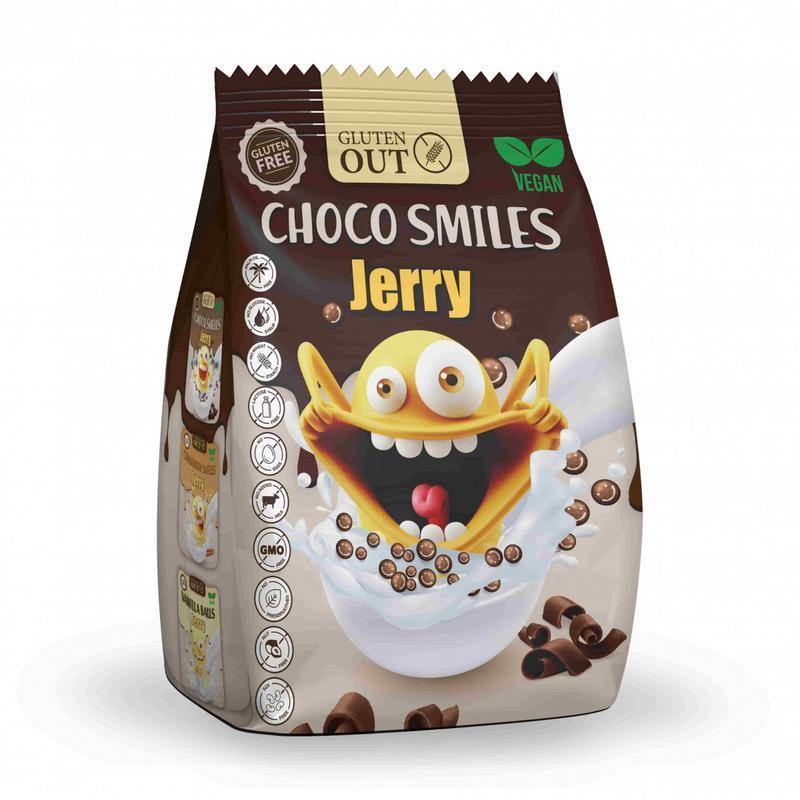 Jerry choco smiles glutenvrij 375g
