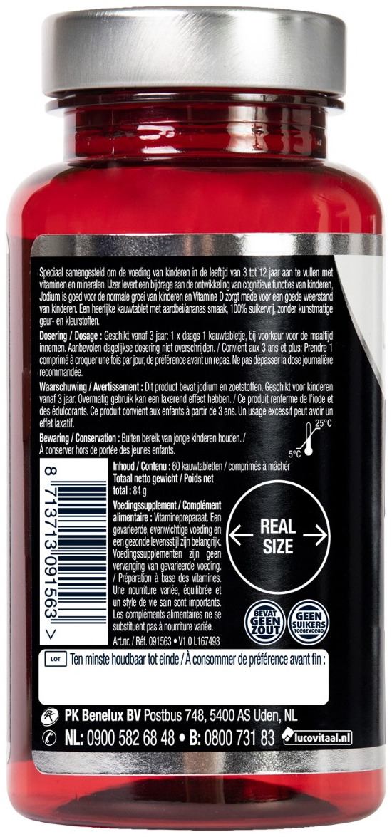 Lucovitaal Multi+ Compleet Kids 60 Kauwtabletten