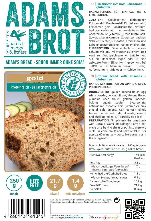 Brot broodmix gold 250 gram