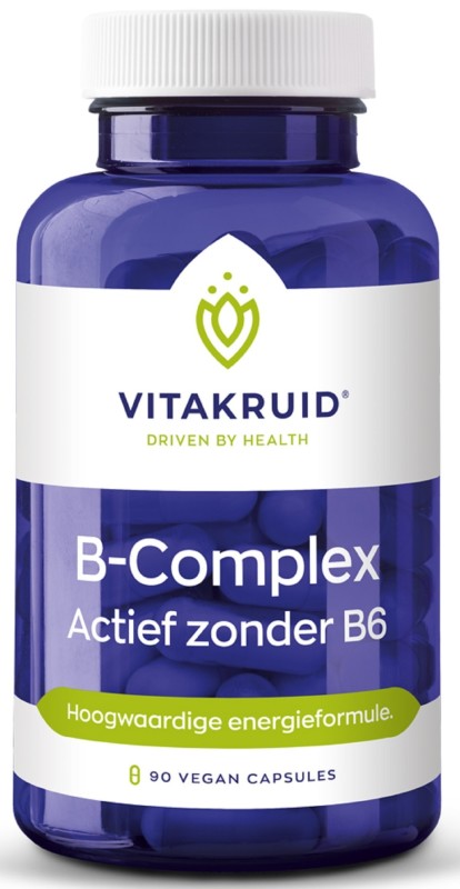 B-Complex Actief Zonder B6 90 Vegetarische Capsules