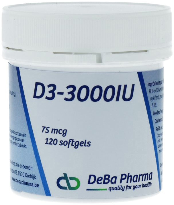 Deba Pharma D3-3000 Iu 75 Mcg 120 softgels