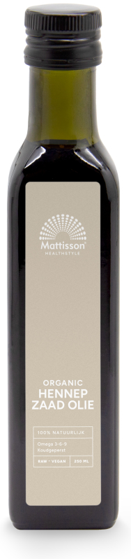 Mattisson Absolute Hennepzaadolie Bio Raw 250 ML