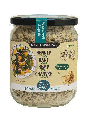 Raw hennepzaad in glas 275g