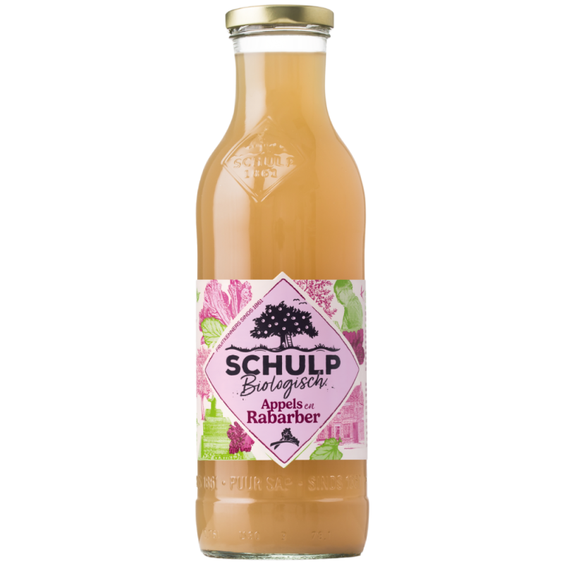 Appel & Rabarbersap Bio 750 ml