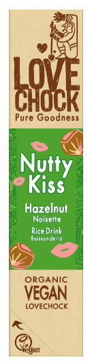 Nutty Kiss Vegan Hazelnoot Chocolade 40gr