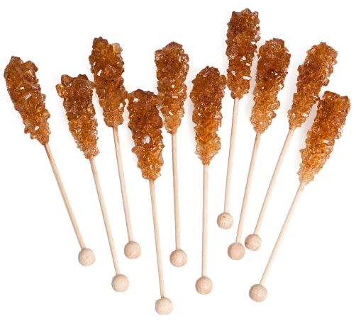 Kandijsticks Bruin 100 stuks