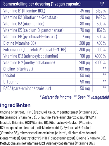 Vitakruid B-Complex Actief 90 vegan capsules