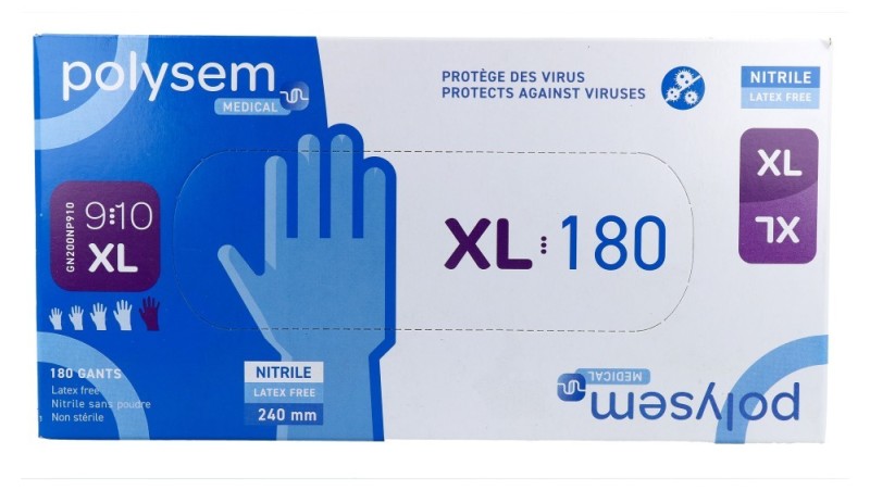 Nitril handschoenen xl 180 stuks