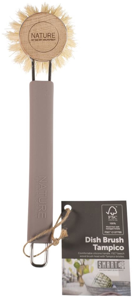 Smart Nature Afwasborstel Grijs 1 stuk