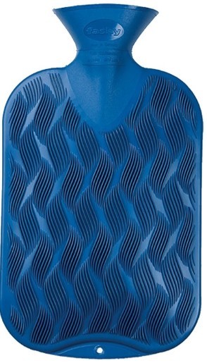Warmwaterkruik Wave Motief Blauw 1 Stuk