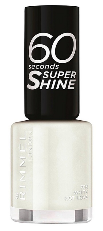 Nagellak 60sec 703 White Hot Love 8ml