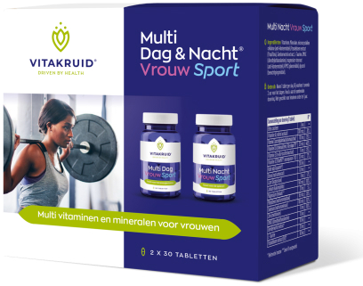 Vitakruid Multi Dag & Nacht Vrouw Sport 2 x 30 Tabletten
