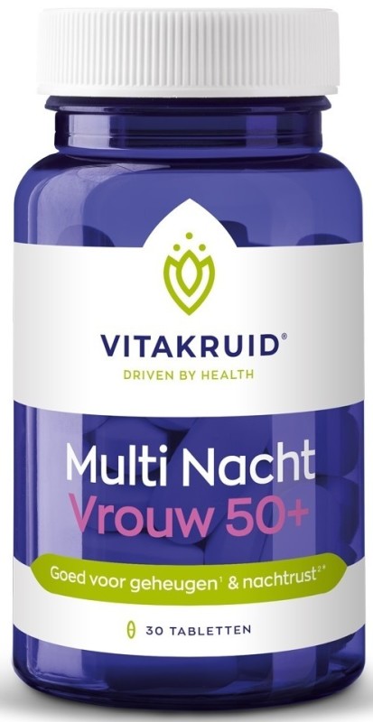 Multi Nacht Vrouw 50+ 30 tabletten