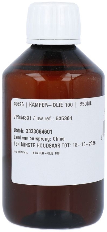 Jacob Hooy Kamfer Olie 100 0,25 Lt