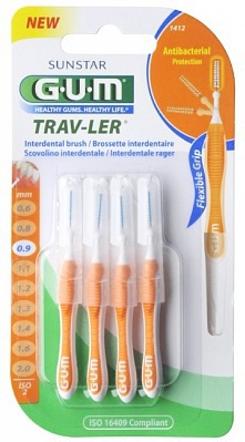 Trav-Ler Interdentaal Borsteltjes 0,9mm 4 stuks