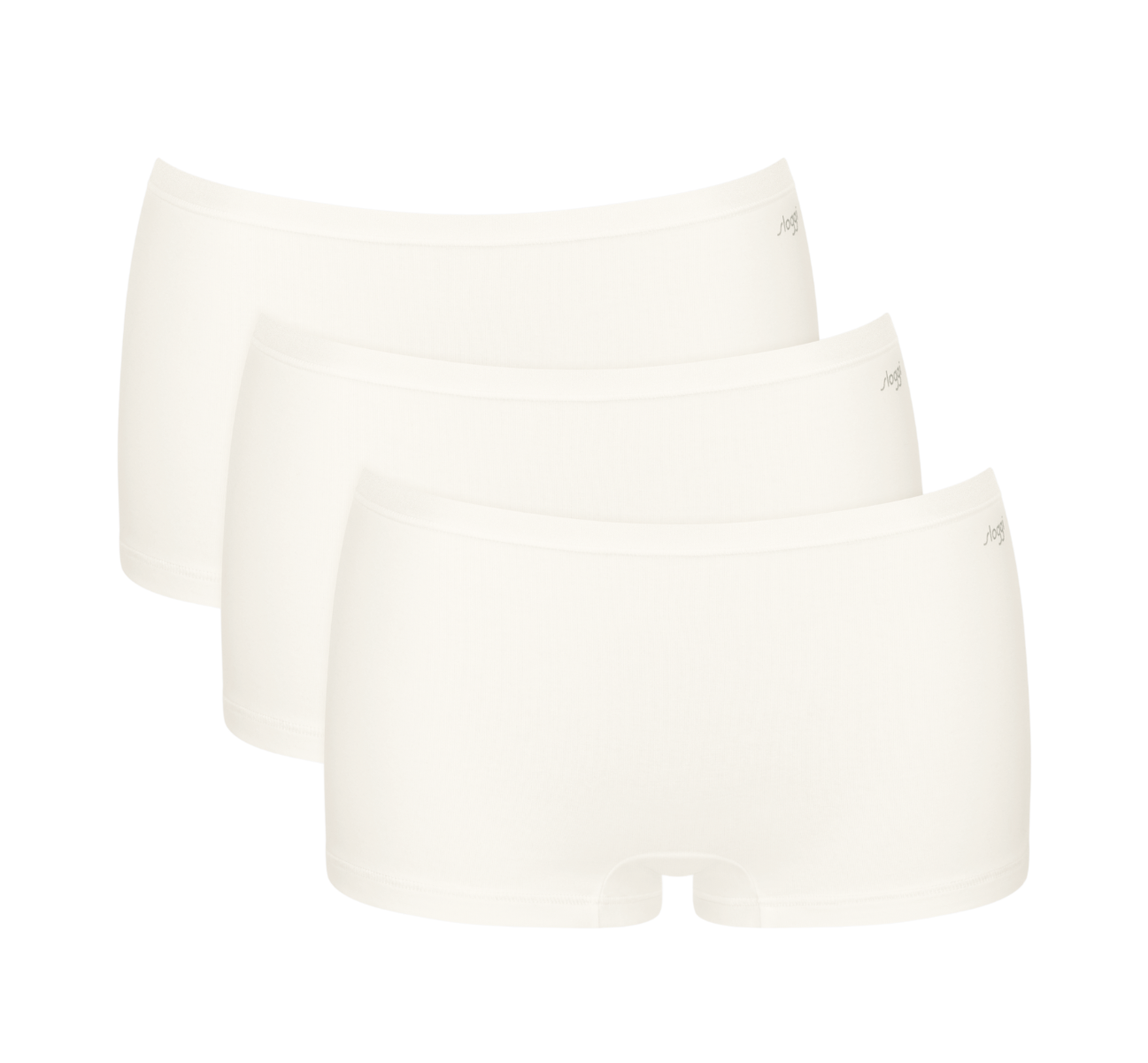 Sloggi GO Daily Cotton Dames Short 3-Pack Silk White