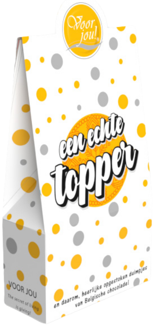 Voor Jou Chocolade Duimpjes Topper 100g