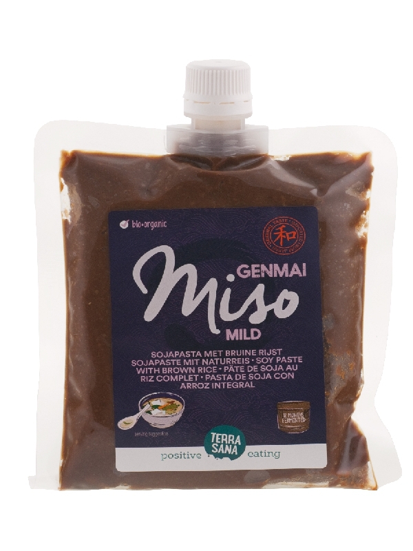 TerraSana Genmai miso eko met schroefdop Gepasteuriseerd 345g