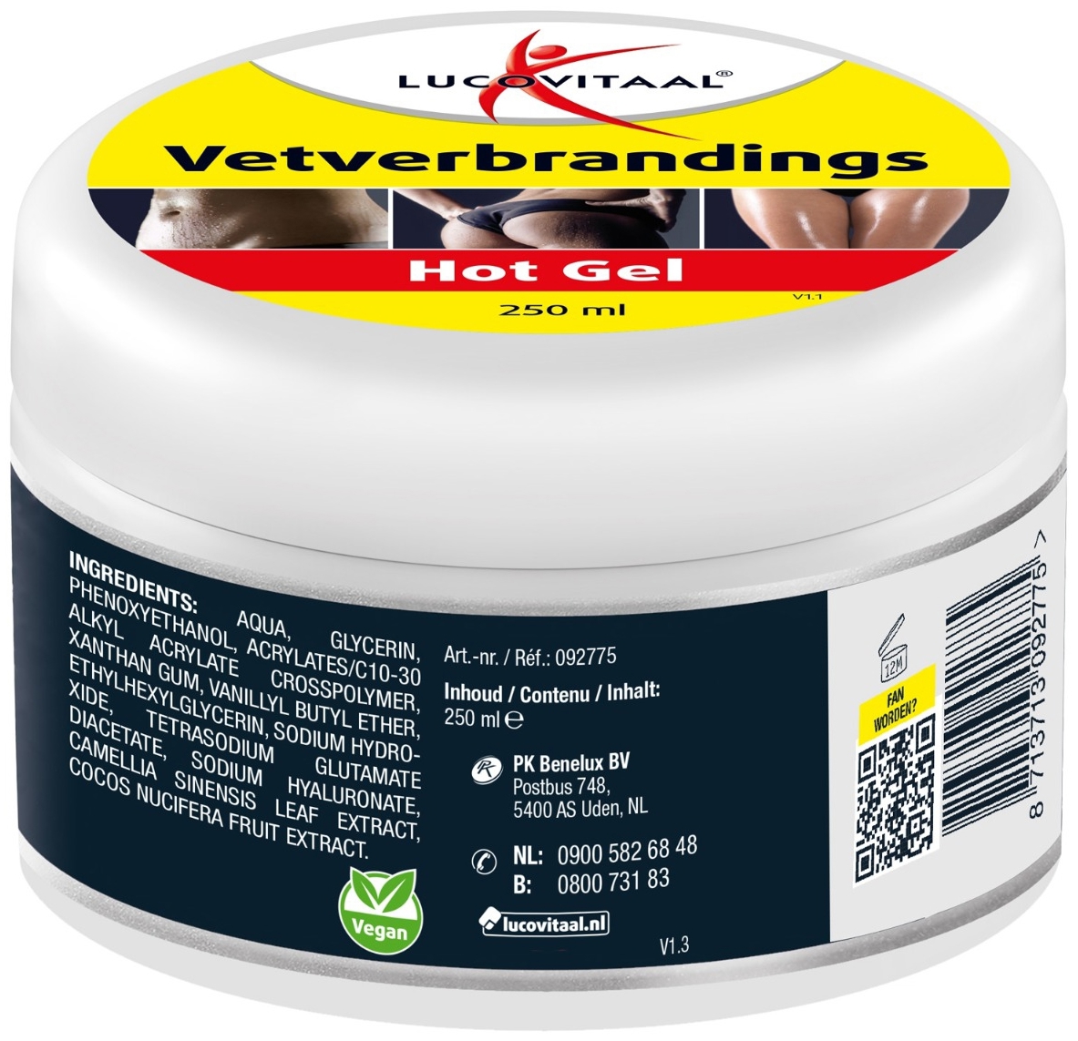 Lucovitaal Vetverbrandings Hot Gel 250ml