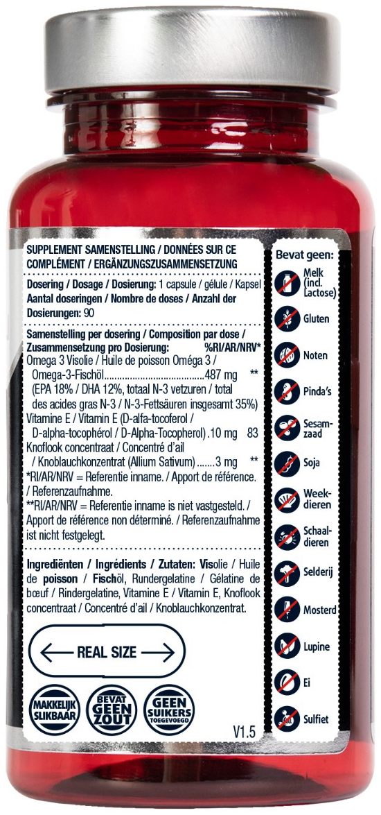 Lucovitaal Visolie & Knoflook 90 capsules