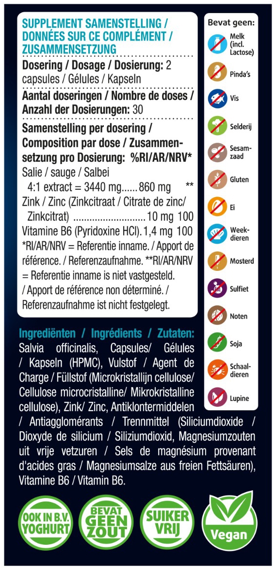 Lucovitaal Zweet Balans 60 Caps
