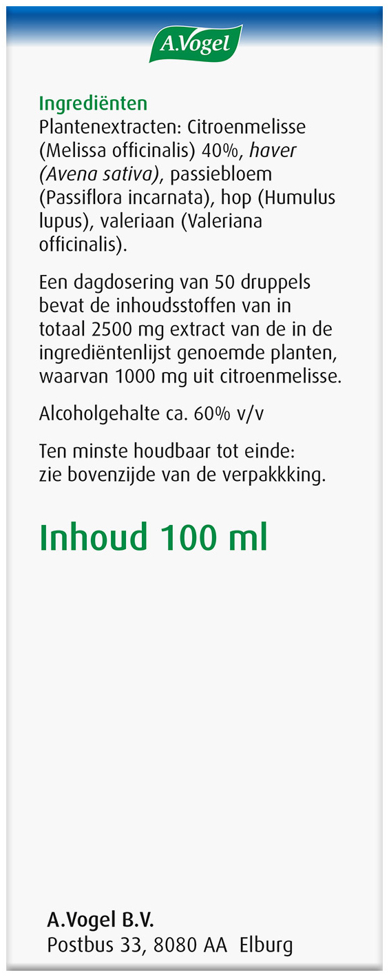 A.Vogel Dormeasan Citroenmelisse Nachtrust druppels 100ml