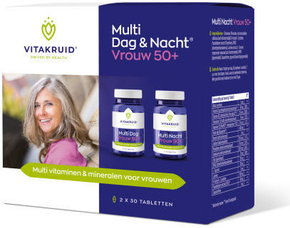 Vitakruid Multi Dag & Nacht Vrouw 50+ 2 x 30 tabletten