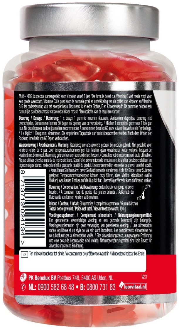 Lucovitaal Multi+ Kids Gummies 60st