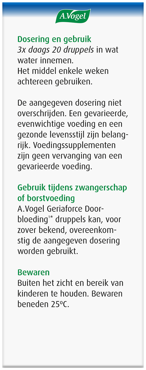 A.Vogel Geriaforce Doorbloeding druppels 100ml