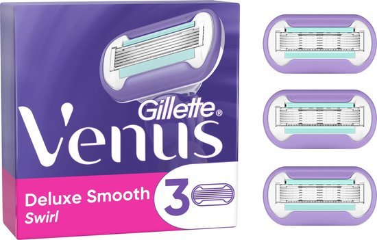 Venus Deluxe Smooth Swirl Scheermesjes 3st