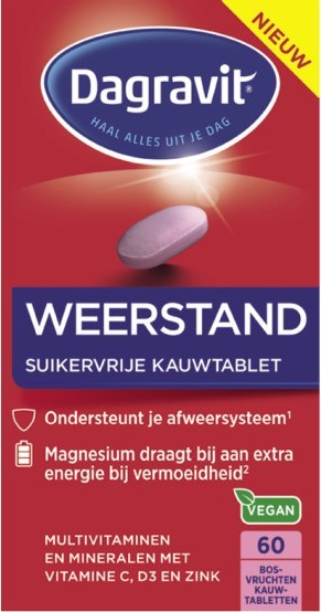 Weerstand 60 suikervrije kauwtabletten