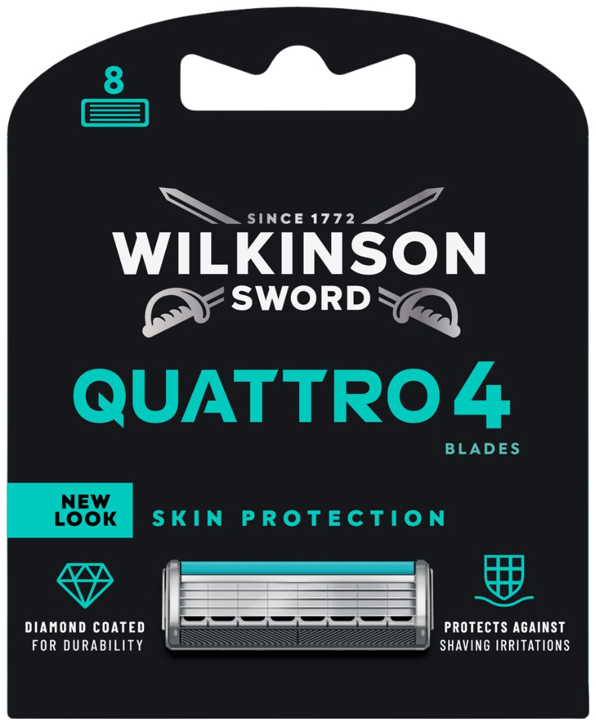 Wilkinson Quattro Titanium Sensitive Scheermesjes 8 stuks